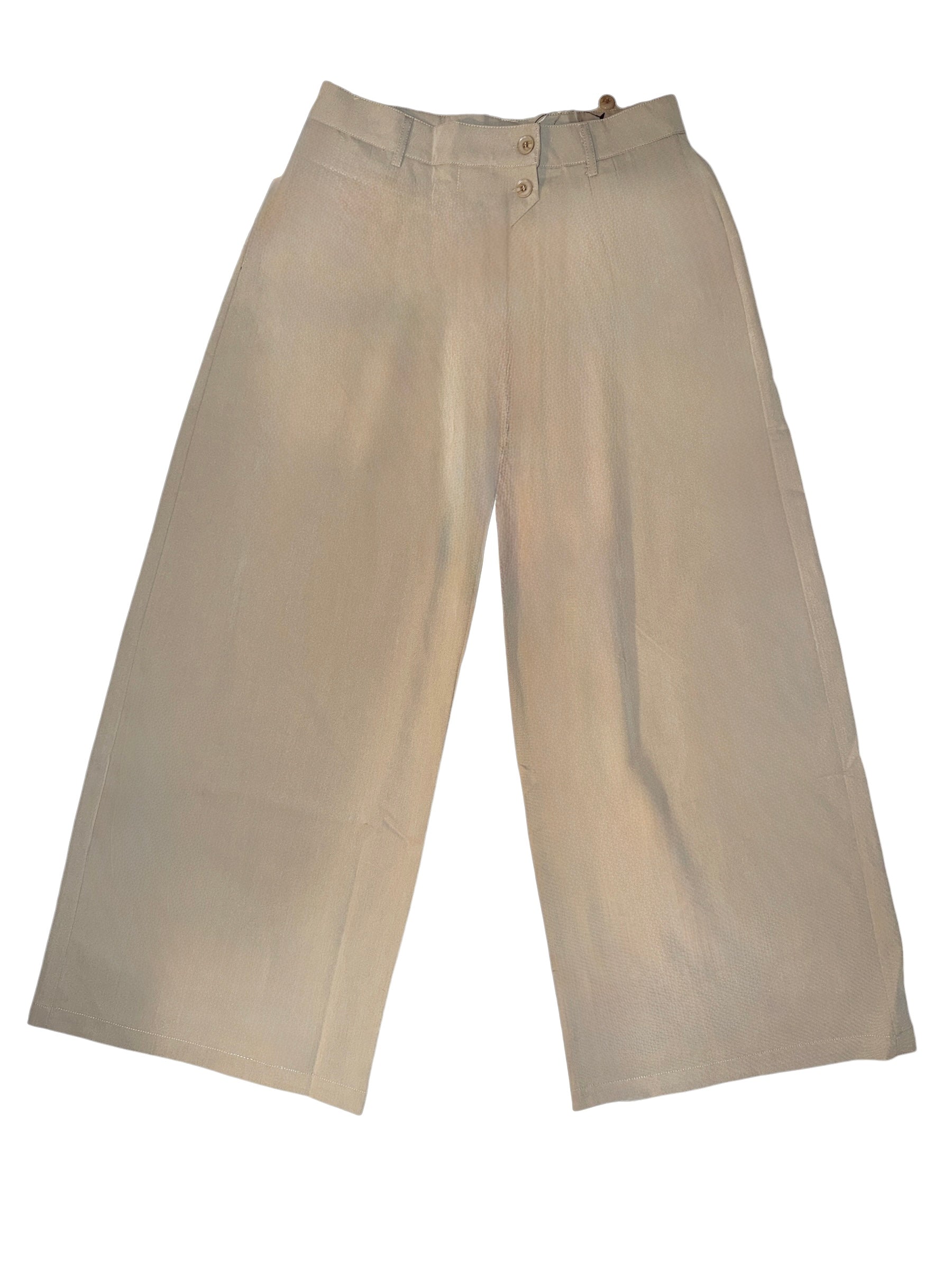 Asymmetric Detail Two Button Trousers/Pants